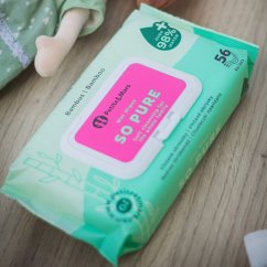 PETITE&MARS Wet wipes SO PURE bamboo biodegradable 56 pcs