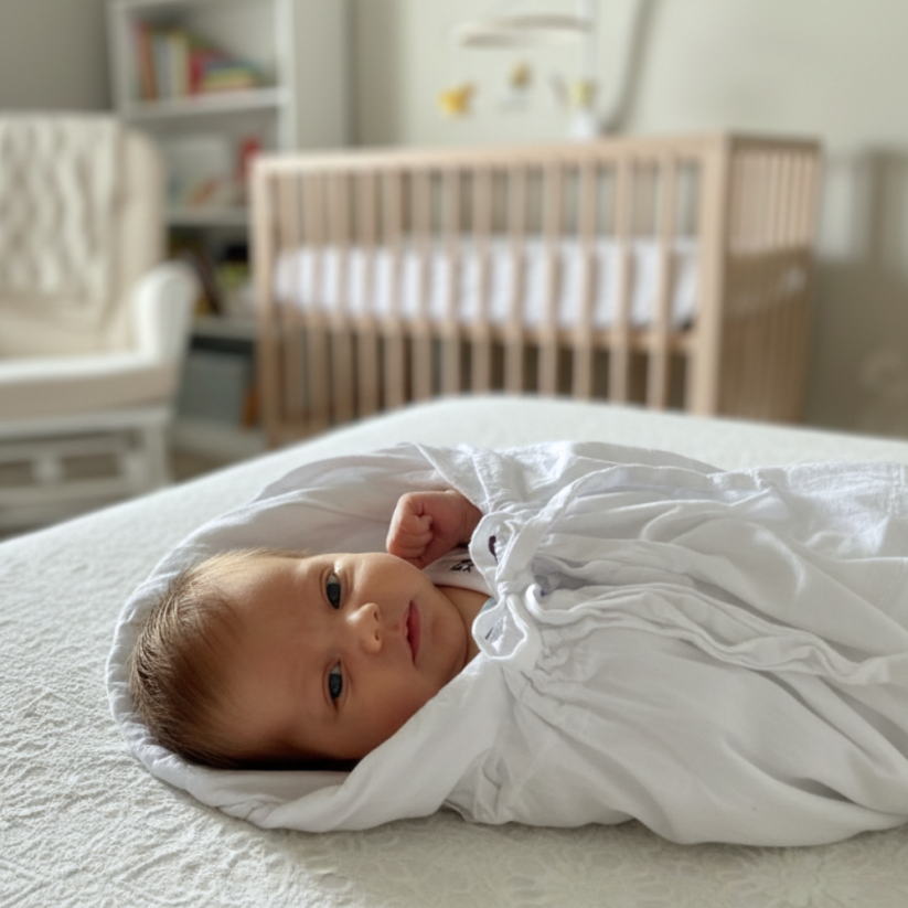 PETITE&MARS Lace-up wrap Nurse with a fixed coconut insert 75x75 cm - Variants of  Nurse: Frosted Mint