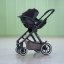 PETITE&MARS Fotelik samochodowy Core Pro i-Size Black Grey 40-87cm (0-13 kg)